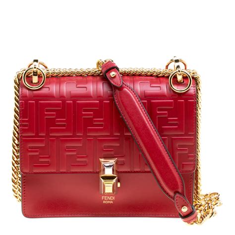 red fendi shoulder bag|Fendi shoulder bags for women.